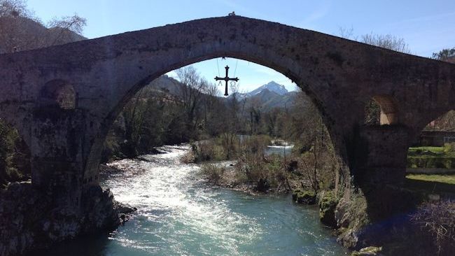 Roman bridge in Cangas de Onis