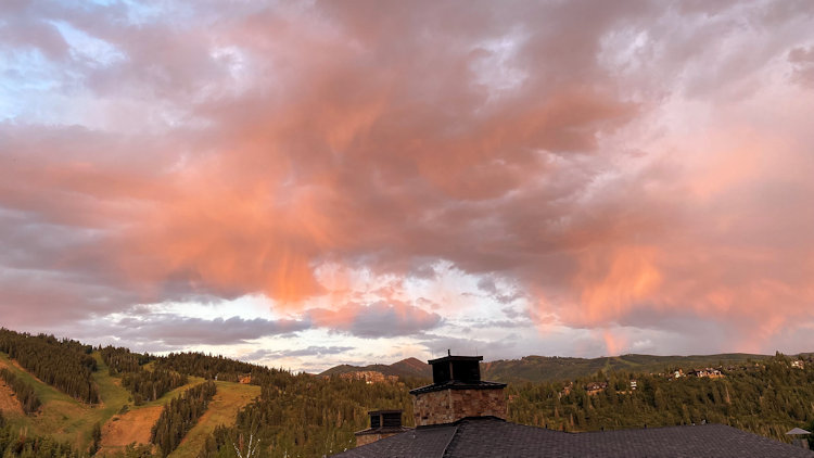 St Regis Deer Valley morning sky